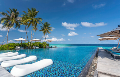 Infinity Pool at Fushifaru Maldives Resort