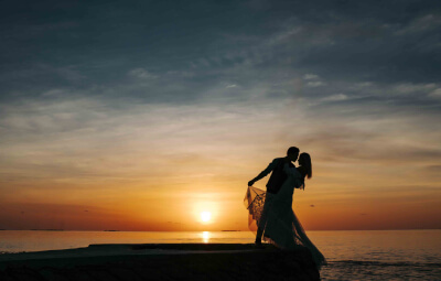 Wedding Couple at Fushifaru Maldives Boutique Resort