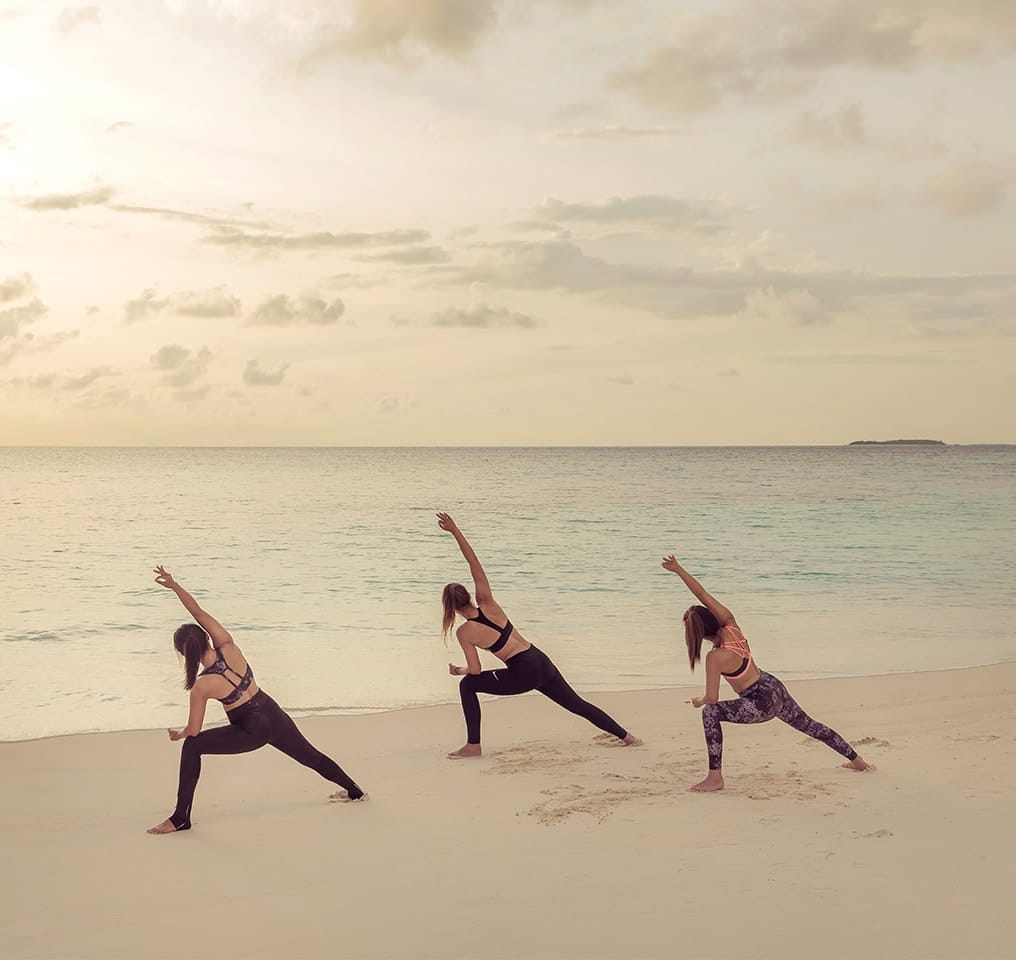 Yoga sessions at the Fushifaru Maldives Resort